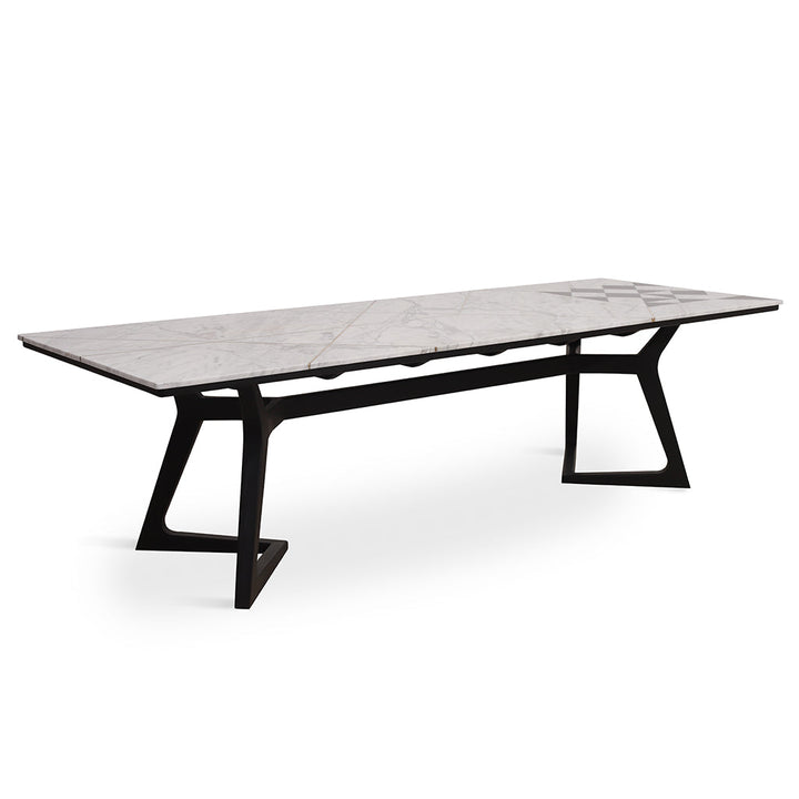 Betona Dining Table With Stone Top - Alankaram