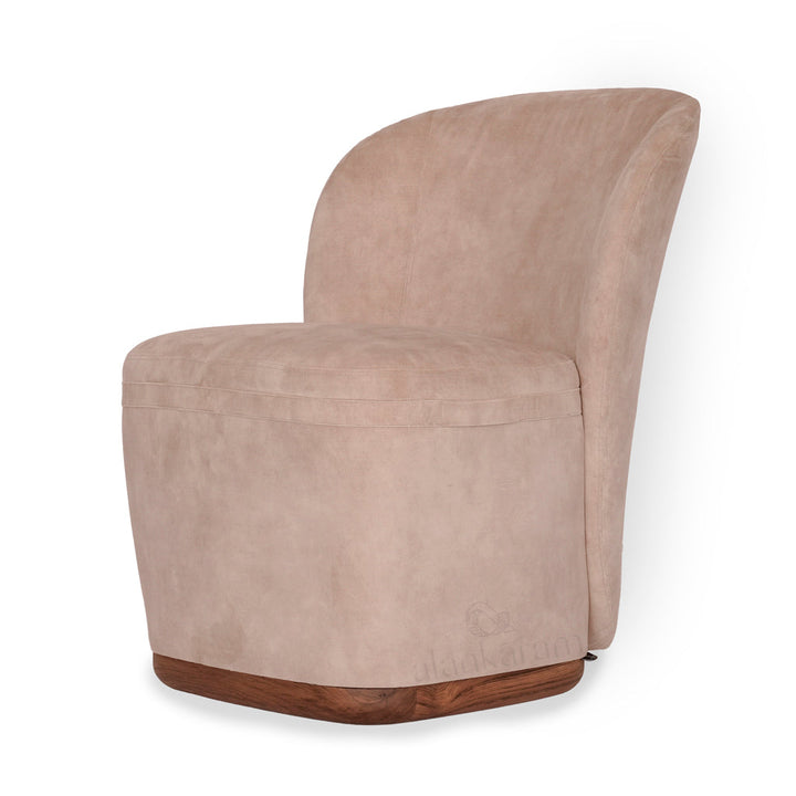 Fola Dining Chair with Cream Fabric - Alankaram