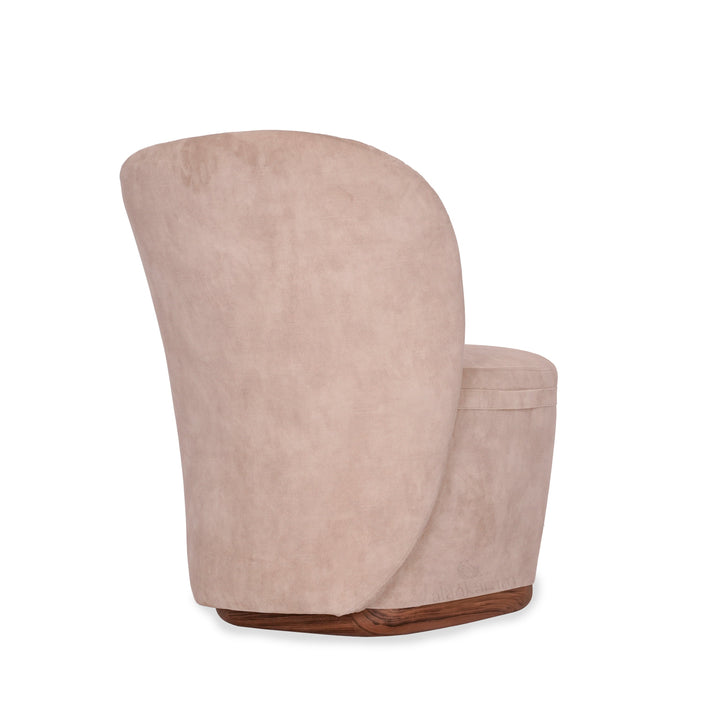 Fola Dining Chair with Cream Fabric - Alankaram