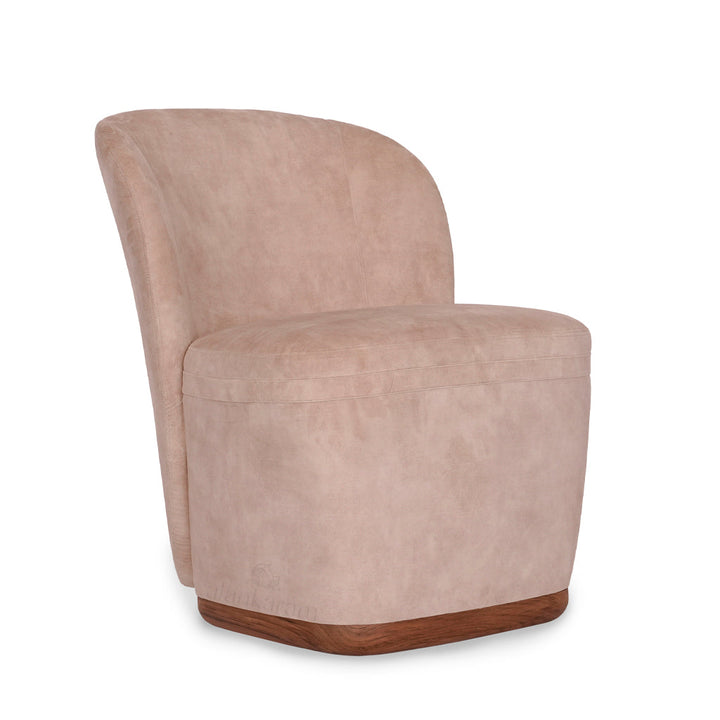 Fola Dining Chair with Cream Fabric - Alankaram