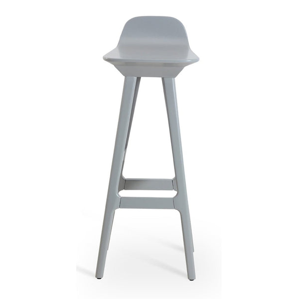 Inalt – High / Bar Chair with Dark grayish blue PU - Alankaram