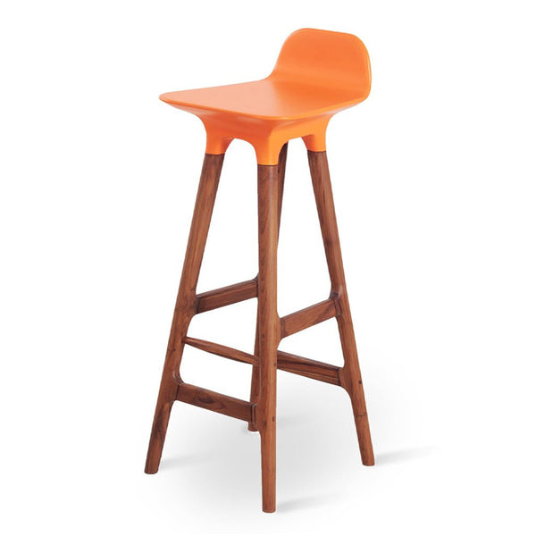 Inalt – High / Bar Chair with Orange PU - Alankaram