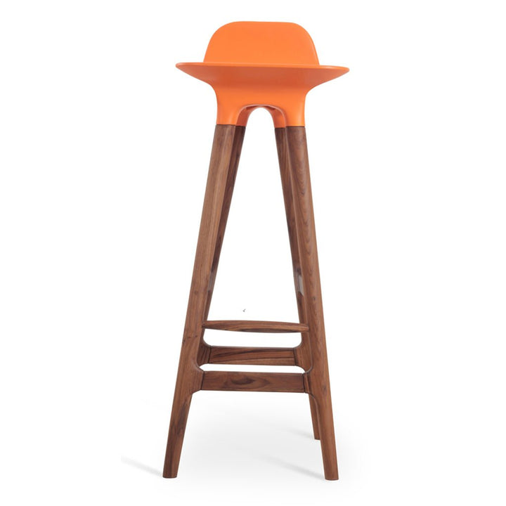 Inalt – High / Bar Chair with Orange PU - Alankaram