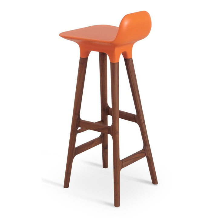 Inalt – High / Bar Chair with Orange PU - Alankaram