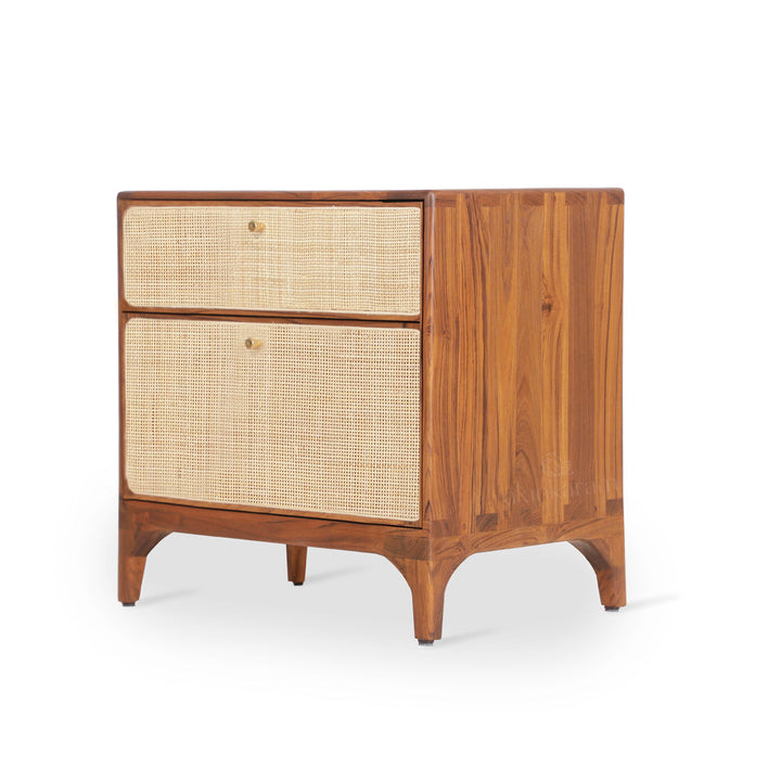 Loodus - Teakwood Bedside Unit - Alankaram