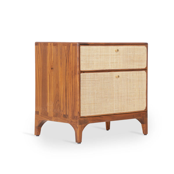 Loodus - Teakwood Bedside Unit - Alankaram